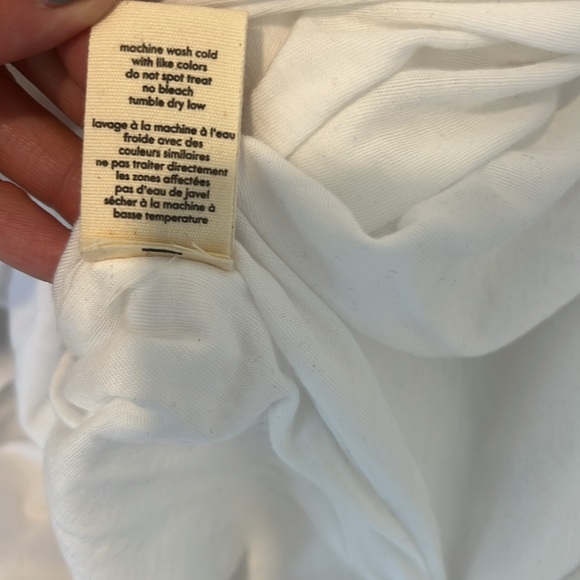 NWT DONNI Linen Spaghetti Dress, Powder, MD - Picture 8 of 9